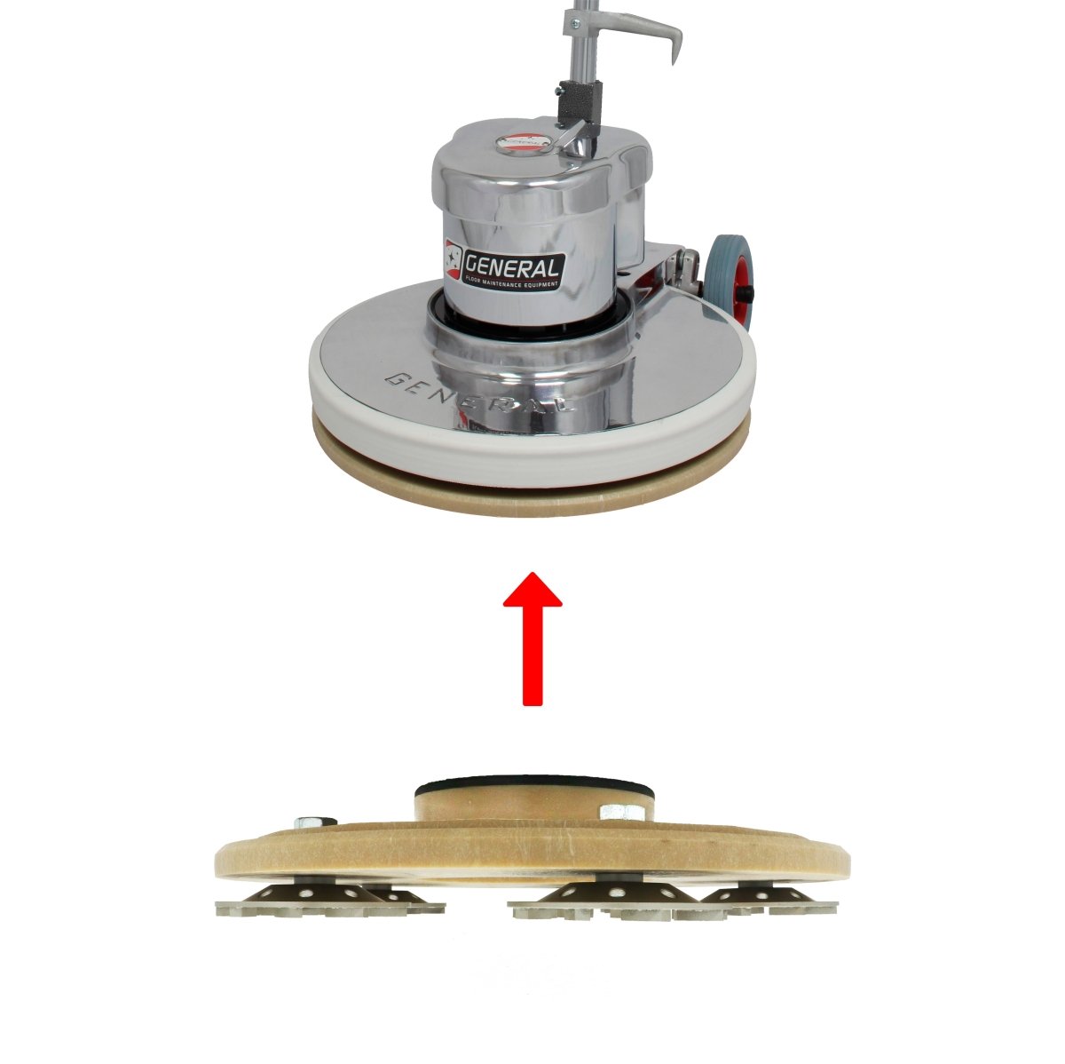 17" Concrete Grinding Plate Example