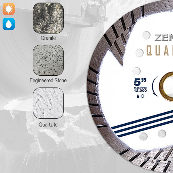 ZENESIS™ Small Quartzite Diamond Blade Applications