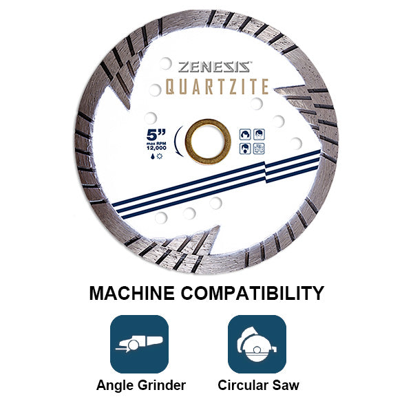 ZENESIS™ Small Quartzite Diamond Blade Machine Compatibility