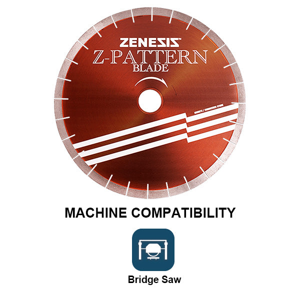 ZENESIS™ Z-Pattern Diamond Blade Machine Compatibility
