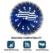 ZENESIS™ BLUE Diamond Blade Machine Compatibility