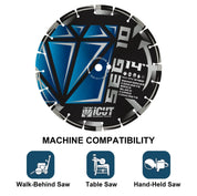 iCut™ General Purpose Segmented Diamond Blade Machine Compatibility